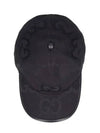 Jumbo GG Ball Cap Black - GUCCI - BALAAN 6