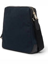 Logo printed leather panel navy canvas top zipper messenger cross bag - PAUL SMITH - BALAAN 3