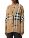 Check Technical Wool Jacquard Cardigan Archive Beige - BURBERRY - BALAAN 3