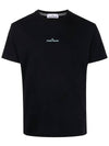 Tricromia Three Print Cotton Jersey T-Shirt Black - STONE ISLAND - BALAAN 2