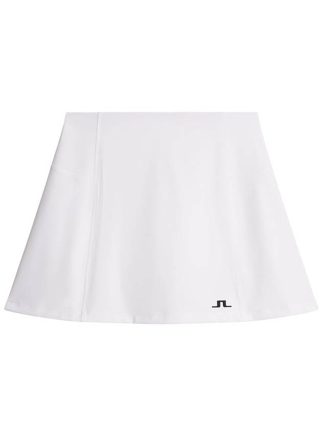 Kayla Logo Print Skirt White - J.LINDEBERG - BALAAN 7