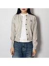 Bold Fox Head Patch Regular Cardigan Grey - MAISON KITSUNE - BALAAN 6