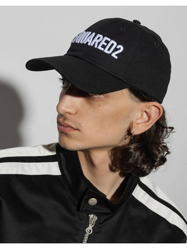 Logo Base Ball Cap Black - DSQUARED2 - BALAAN 5