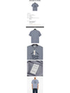 Racing Fox Short Sleeve T-Shirt Light Blue - MAISON KITSUNE - BALAAN 3