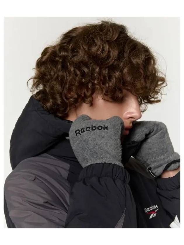 Fleece Winter Gloves Charcoal - REEBOK - BALAAN 1