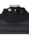 Shell R Mix Goggle Hooded Padded Vest Black - CP COMPANY - BALAAN 9