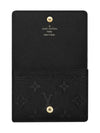 Monogram Embossed Leather Business Card Wallet Black - LOUIS VUITTON - BALAAN 3