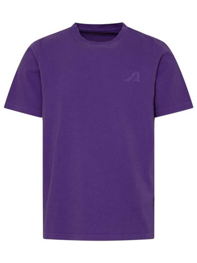 Super Vintage Crew Neck Short Sleeve T-Shirt Purple - AUTRY - BALAAN 2