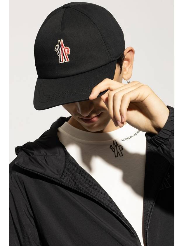 Gabardine Ball Cap Black - MONCLER - BALAAN 3