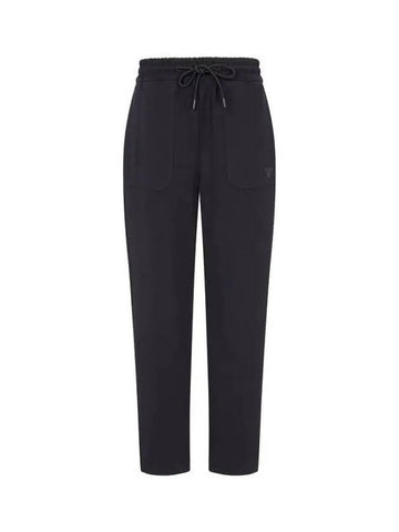 Women s Back Zipper Slit Banding Pants Dark Navy 271531 - EMPORIO ARMANI - BALAAN 1