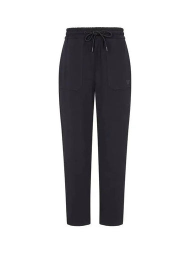 Women s Back Zipper Slit Banding Pants Dark Navy 271531 - EMPORIO ARMANI - BALAAN 1