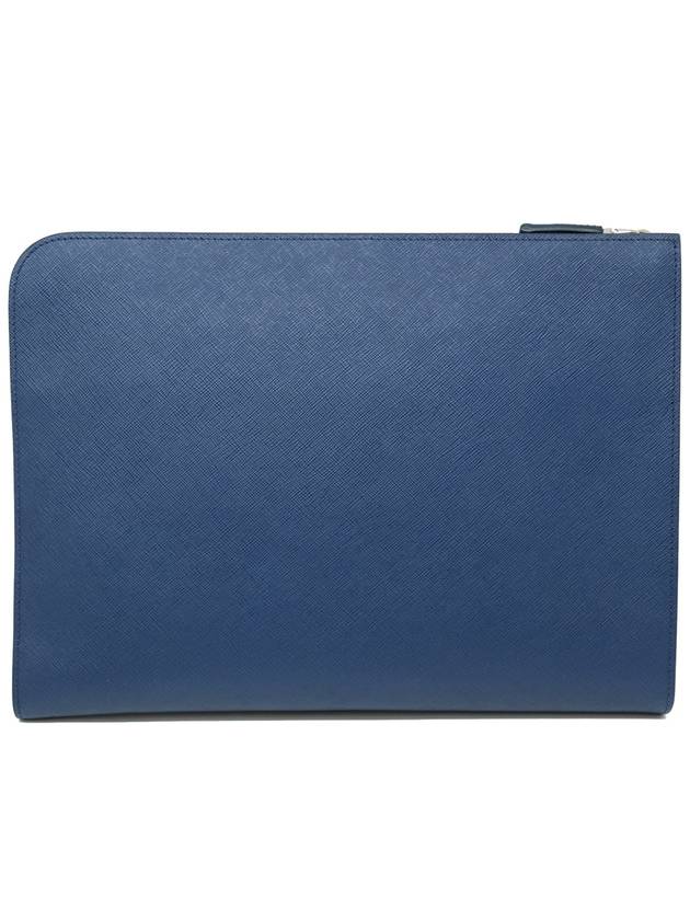 Good price almost new Saffiano unisex clutch bag 2VN003 - PRADA - BALAAN 4