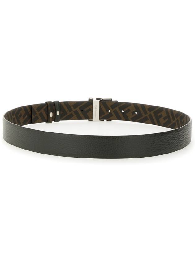 Reversible Leather Belt Black Brown - FENDI - BALAAN 4