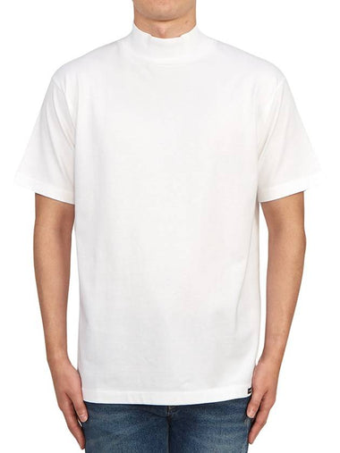 Turtleneck Cotton Short Sleeve T-Shirt White - NANAMICA - BALAAN 1