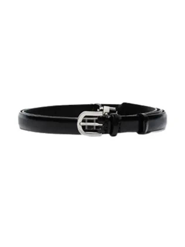 Double Claps Leather Belt Black - TOTEME - BALAAN 2