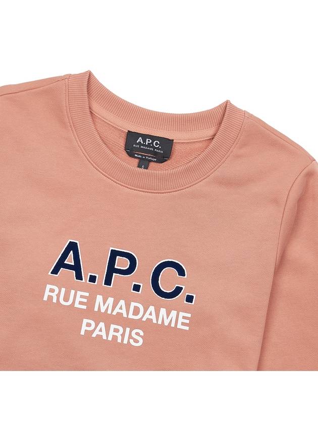 Women's Madame Logo Print Knit Top Rose - A.P.C. - BALAAN 4