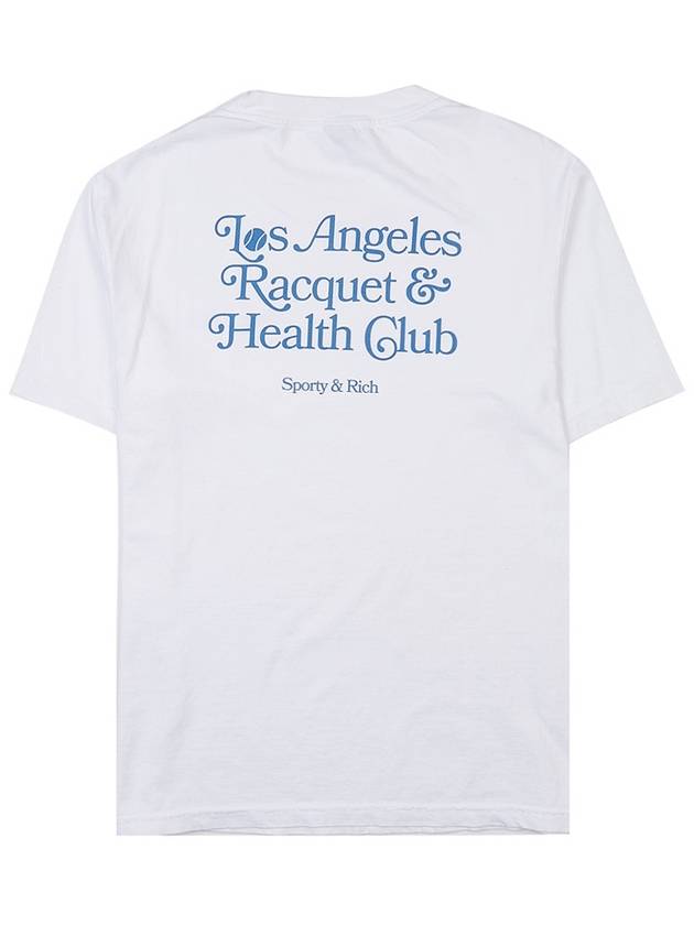 LA Racquet Club Logo Cotton Short Sleeve T-Shirt White - SPORTY & RICH - BALAAN 4