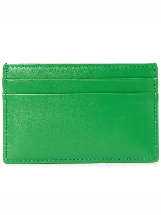 Leather Card Wallet Green - ALEXANDER MCQUEEN - BALAAN 3