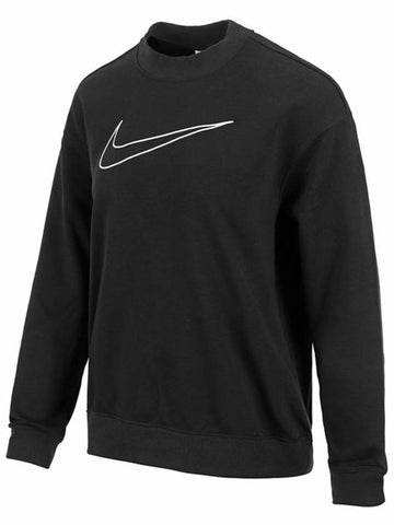 Dri-Fit Get Fit Graphic Crew Neck Sweatshirt Black - NIKE - BALAAN 1