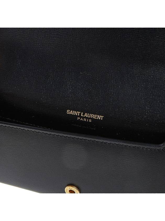 Cassandra Phone Holder Strap Cross Bag Black - SAINT LAURENT - BALAAN 11