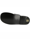 Monogram Motif Leather Sandals Black - BURBERRY - BALAAN.