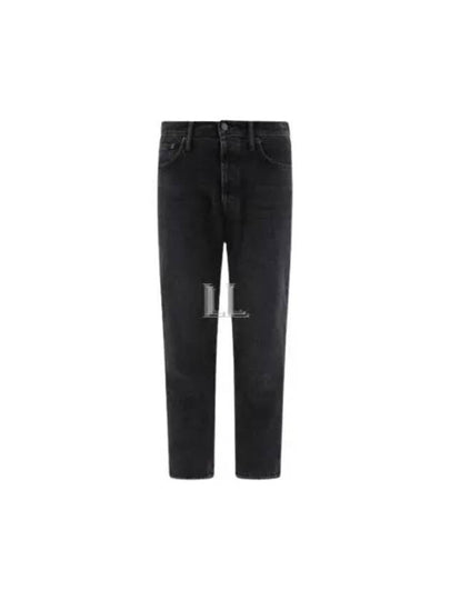 Regular Fit Straight Jeans Black - ACNE STUDIOS - BALAAN 2