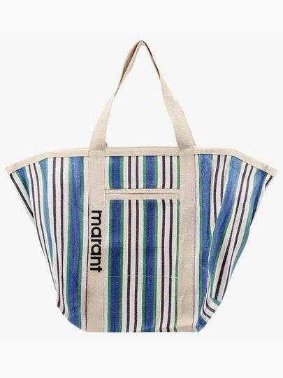 Warden Striped Tote Bag Blue - ISABEL MARANT - BALAAN 2