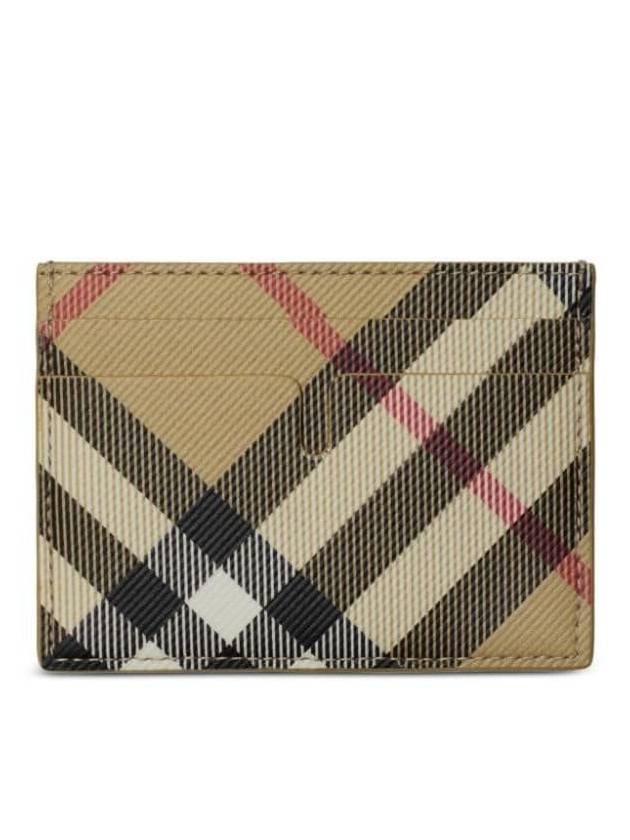 Check Card Case Wallet Beige - BURBERRY - BALAAN 3