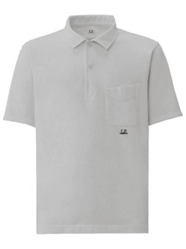 Pocket Polo Shirt Grey - CP COMPANY - BALAAN 1