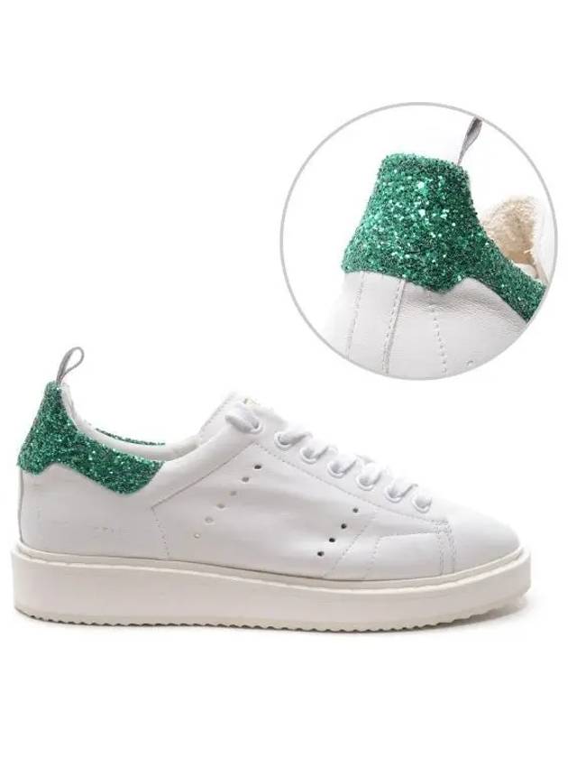 Women's Glitter Tab Starter Low Top Sneakers White - GOLDEN GOOSE - BALAAN 2