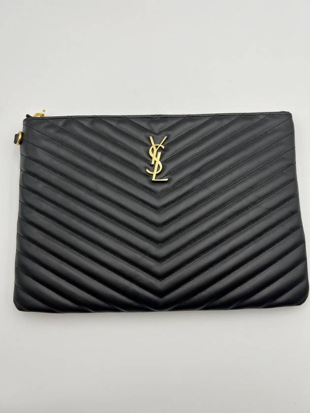 Women s Clutch Bag Black 559193CWU01 - SAINT LAURENT - BALAAN 1