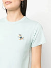 Dressed Fox Patch Short Sleeve T-Shirt Blue - MAISON KITSUNE - BALAAN 4