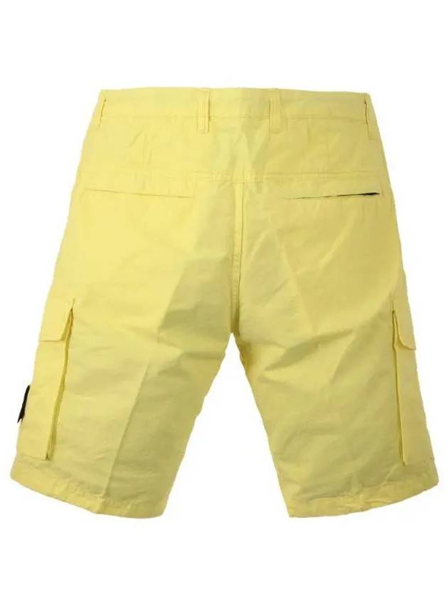 Wappen Patch Cargo Shorts Yellow - STONE ISLAND - BALAAN 4