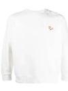 Chillax Fox Patch Classic Sweatshirt Ecru - MAISON KITSUNE - BALAAN 3