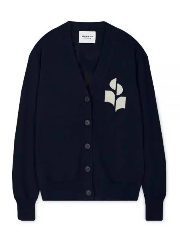 Women s Karin Logo Midnight Cardigan CA0008FA A1X05E 30MI 1155843 - ISABEL MARANT - BALAAN 1