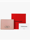 Gancini Compact Half Wallet Pink - SALVATORE FERRAGAMO - BALAAN 4