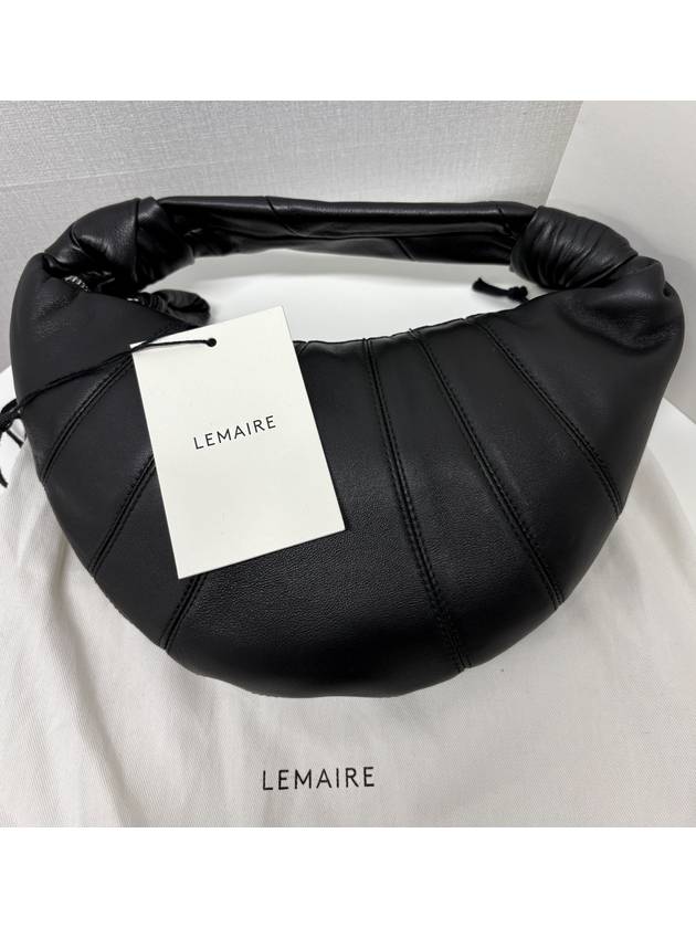 Mini Fortune Croissant Shoulder Bag Black - LEMAIRE - BALAAN 4