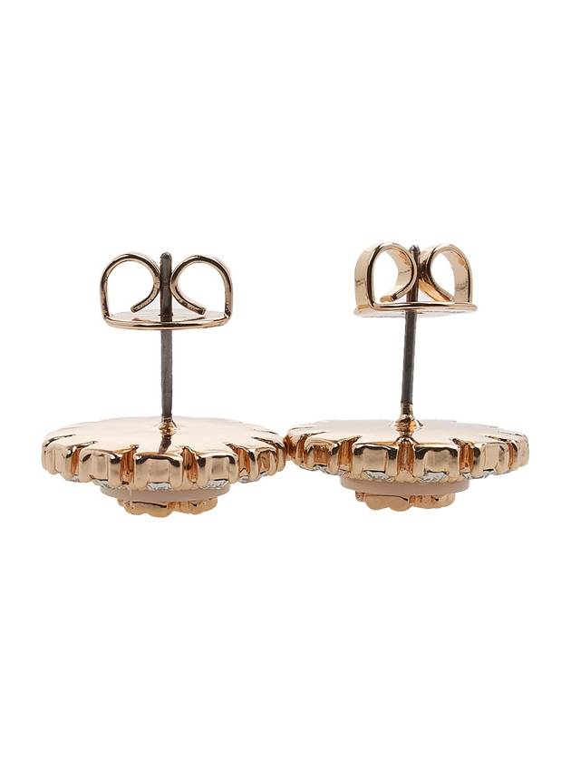 Kira Crystal Stud Earrings Gold Crystal - TORY BURCH - BALAAN 4