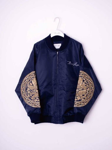 Dragon Robe Bomber Jacket Navy - ASIHA - BALAAN 1