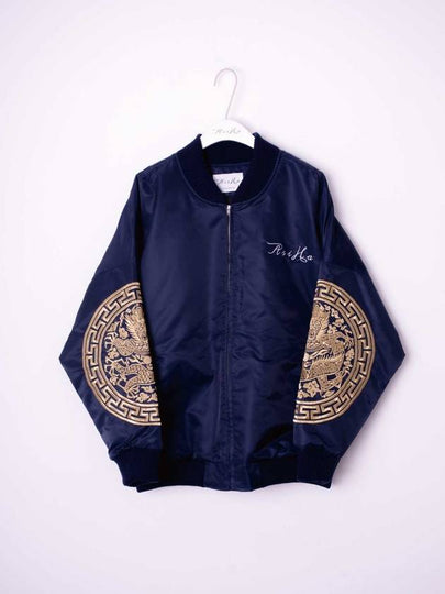 Dragon Robe Bomber Jacket Navy - ASIHA - BALAAN 2