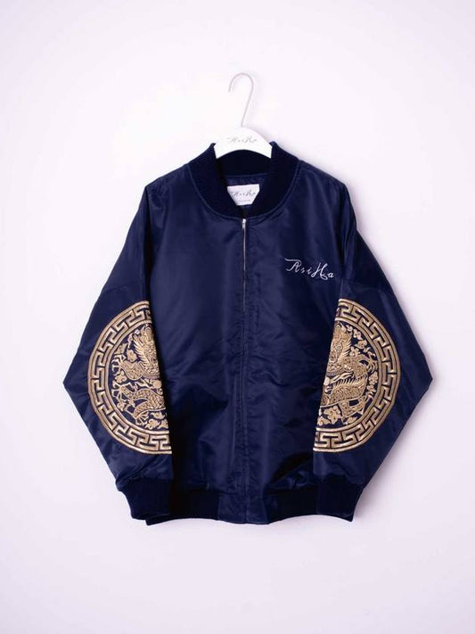 Dragon Bomber Jacket NAVY - ASIHA - BALAAN 2