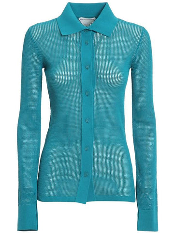 mesh crystal cardigan - BOTTEGA VENETA - BALAAN 1