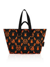 Monogram Pattern Cotton Tote Bag Black - PHILIPP PLEIN - BALAAN 3