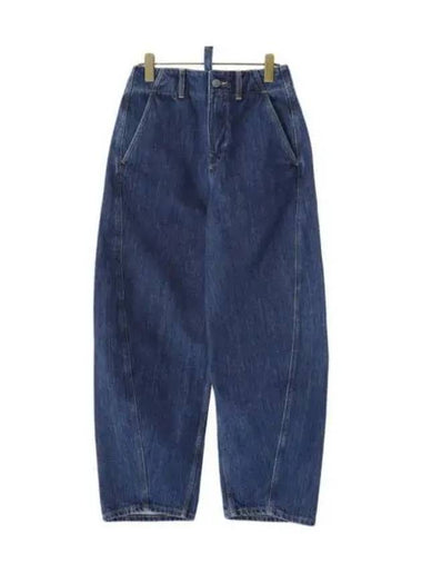 Women s Volume Denim Pants Indigo AKERMAN SNW 895 - STUDIO NICHOLSON - BALAAN 1