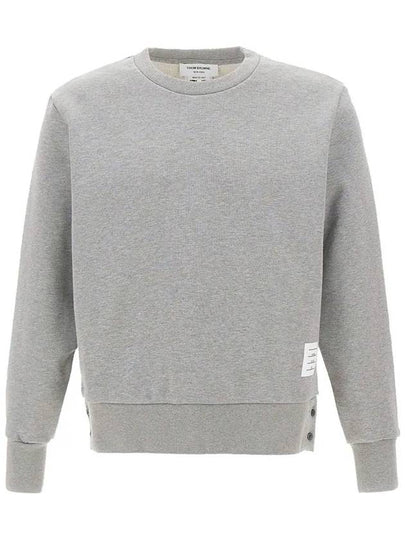 Center Back Stripe Crewneck Sweatshirt Light Grey - THOM BROWNE - BALAAN 2