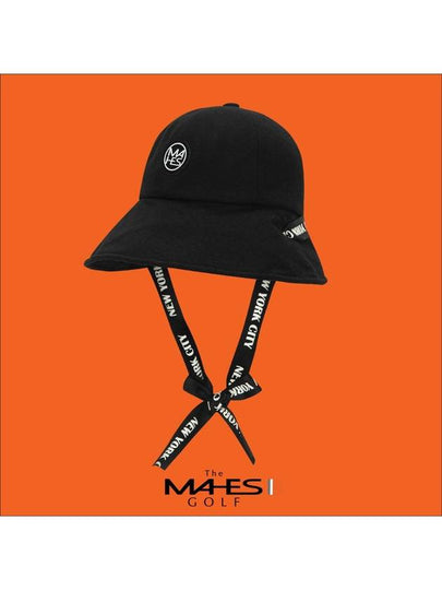 Logo Bucket Hat Black Orange Label City Black Wool Strap Bucket Hat EC00721 - MAHES - BALAAN 2