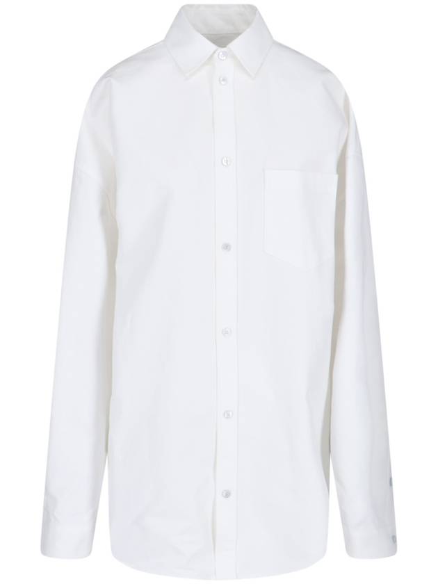 Outerwear Large Fit Shirt White - BALENCIAGA - BALAAN 2