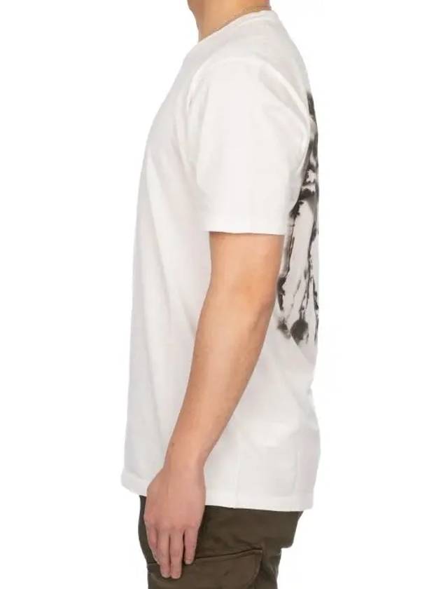 Logo Backprint Cotton Short Sleeve T-Shirt White - CP COMPANY - BALAAN 6