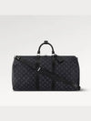 Keepall 55 Bandouliere Monogram Eclipse Duffel Bag Black - LOUIS VUITTON - BALAAN 2