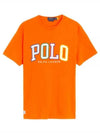 Embroidered Logo Short Sleeve T-Shirt Orange - POLO RALPH LAUREN - BALAAN 2